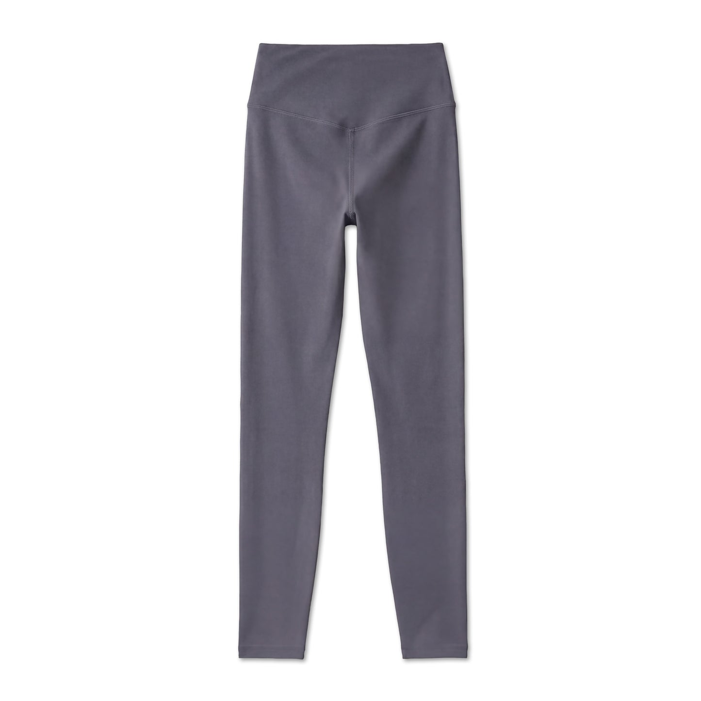 Sport-Leggings Damen High Waist in Anthrazit – Rückansicht