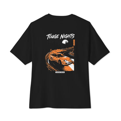 TOUGE NIGHTS Oversized Shirt in Schwarz – Rückansicht