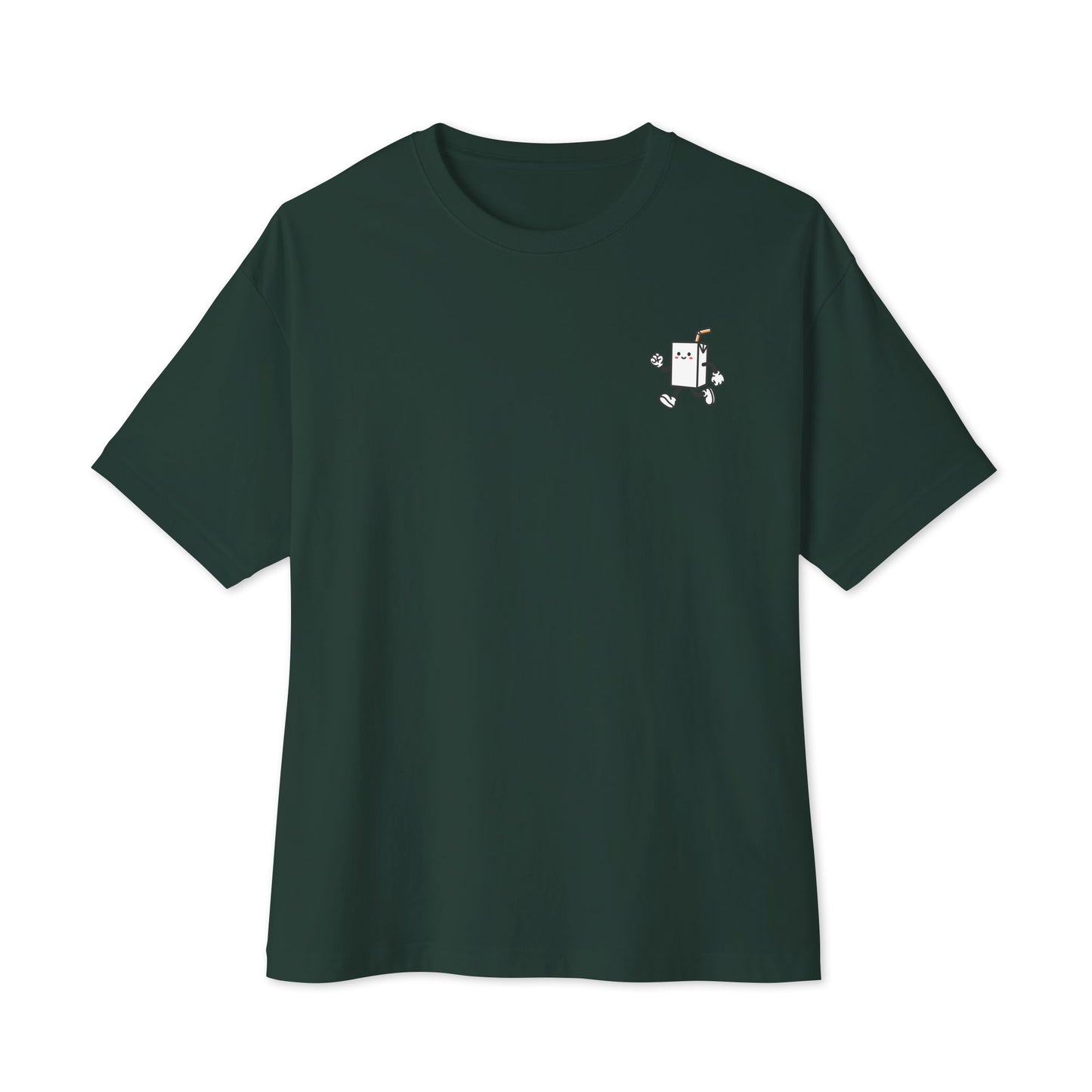 GREEN HELL Oversized Shirt in Waldgrün – Vorderansicht mit Nordschleifen-Print