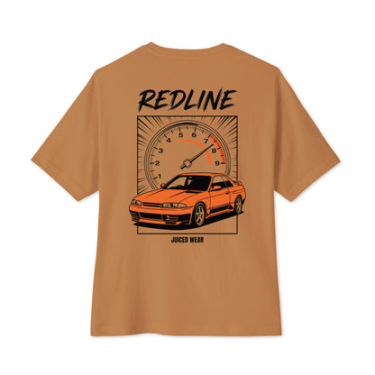 REDLINE Oversized Shirt in Toast – Rückansicht