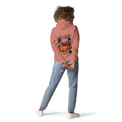 VICE NIGHTS Hoodie Damen Altrosa – Rückansicht