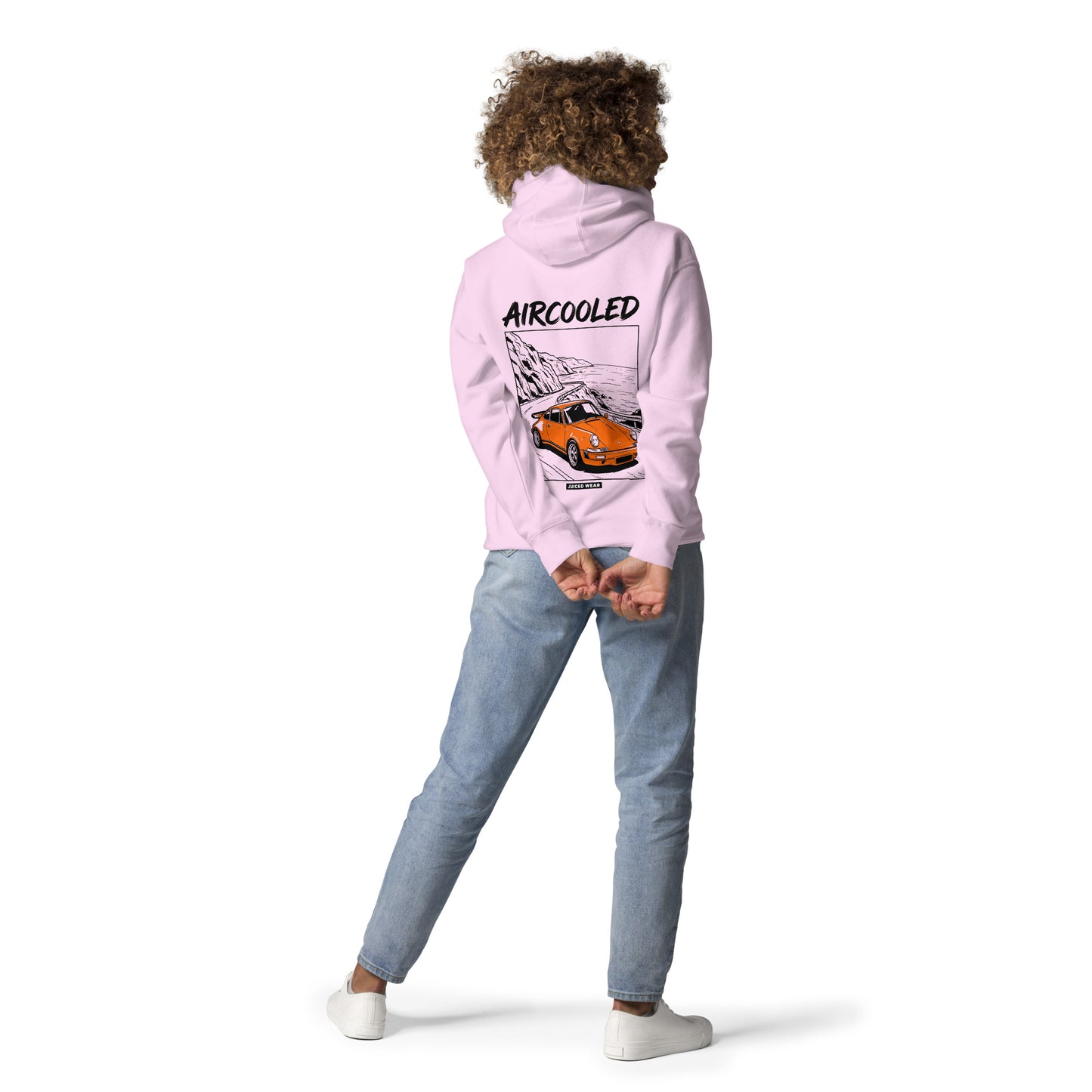 AIRCOOLED Hoodie Damen Lavendel – Rückansicht