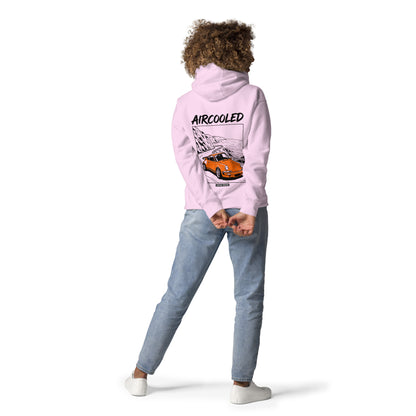 AIRCOOLED Hoodie Damen Lavendel – Rückansicht