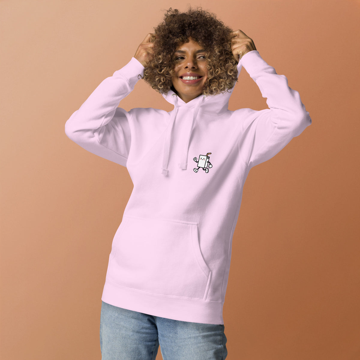 AIRCOOLED Hoodie Damen Lavendel – Print im Detail