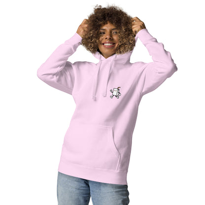 AIRCOOLED Hoodie Damen Lavendel – Vorderansicht mit Print