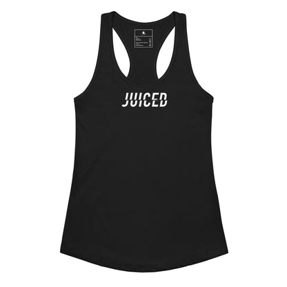 Racerback Tank Top Damen in Schwarz – Vorderansicht