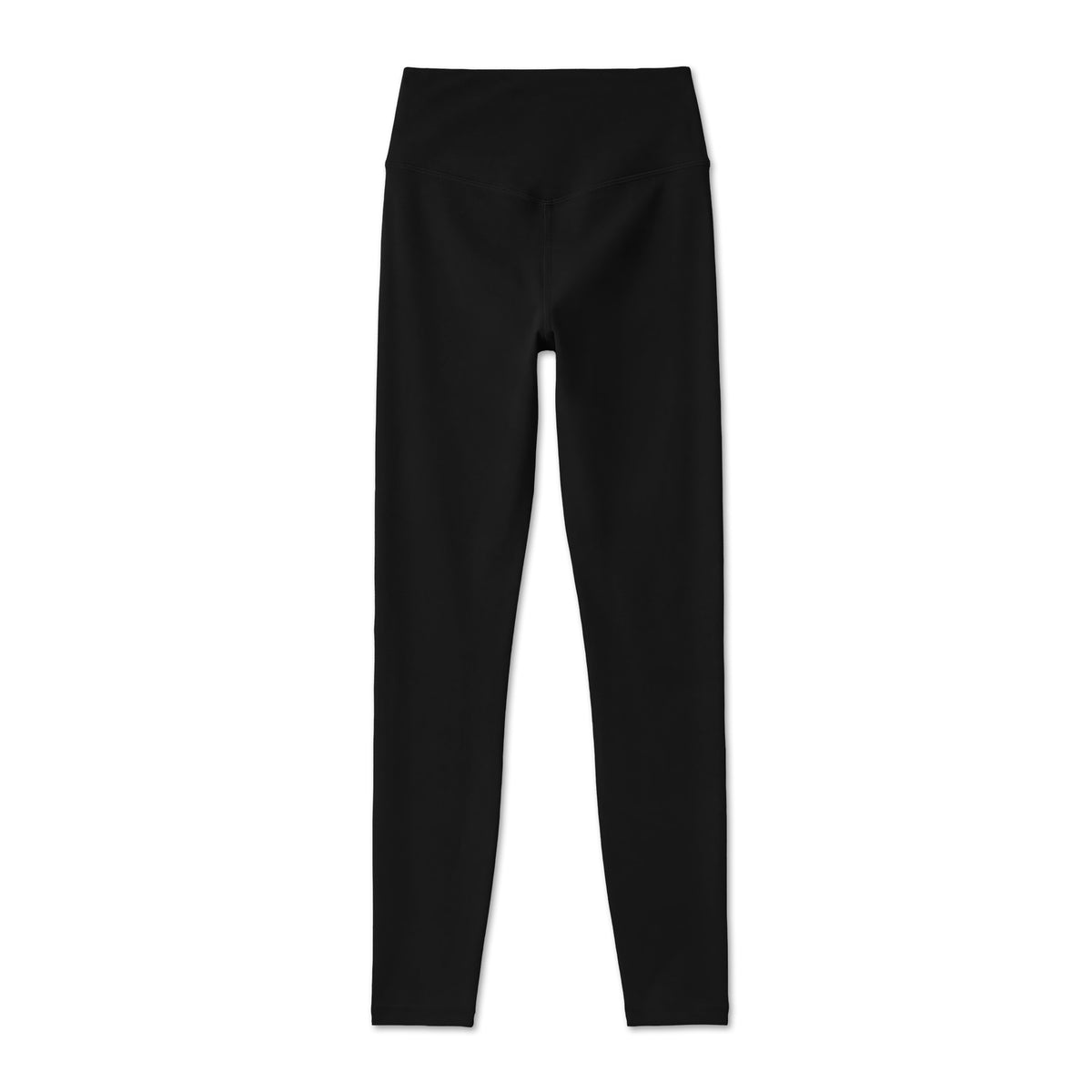 Sport-Leggings Damen High Waist in Schwarz – Rückansicht