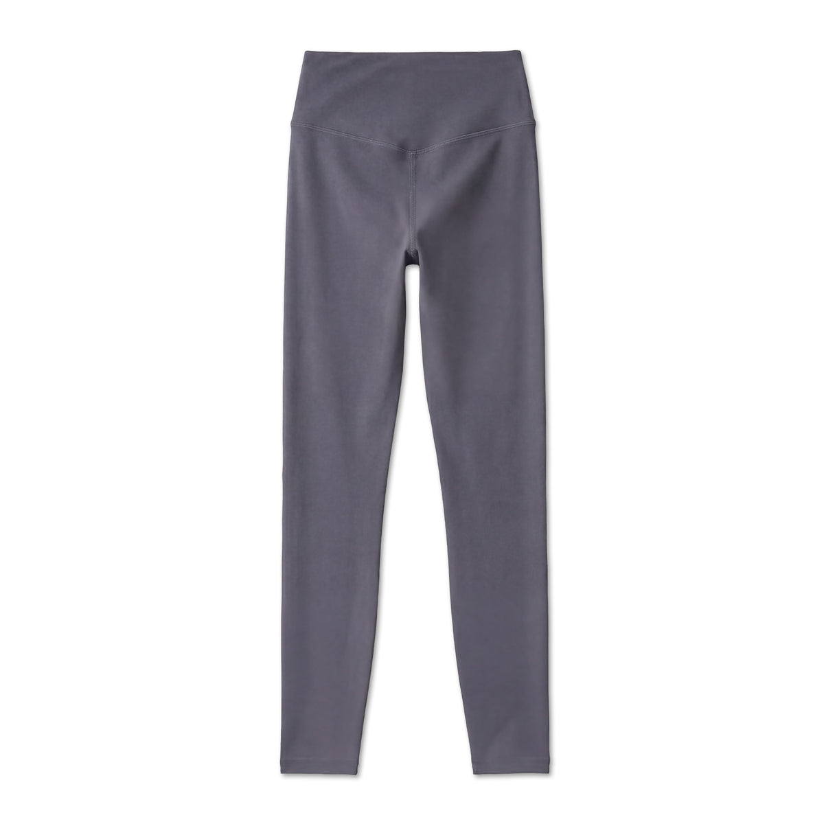 Sport-Leggings Damen High Waist in Anthrazit – Rückansicht